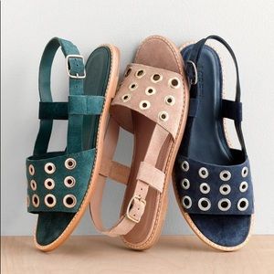 J.Crew Grommet Sandals Blush